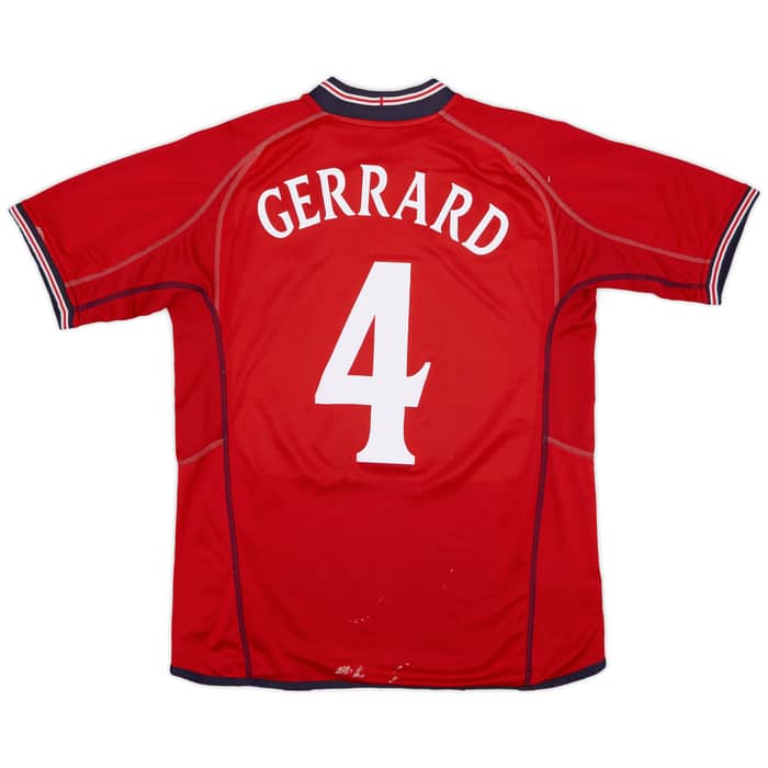 2002-04 England Away Shirt Gerrard #4 - 5/10 - (L)
