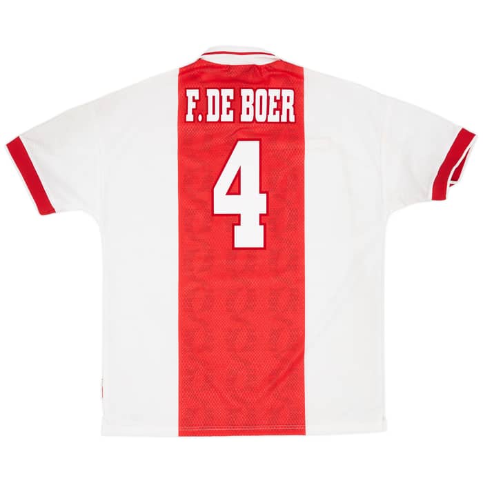 1998-99 Ajax Home Shirt F.De Boer #4 (XL)