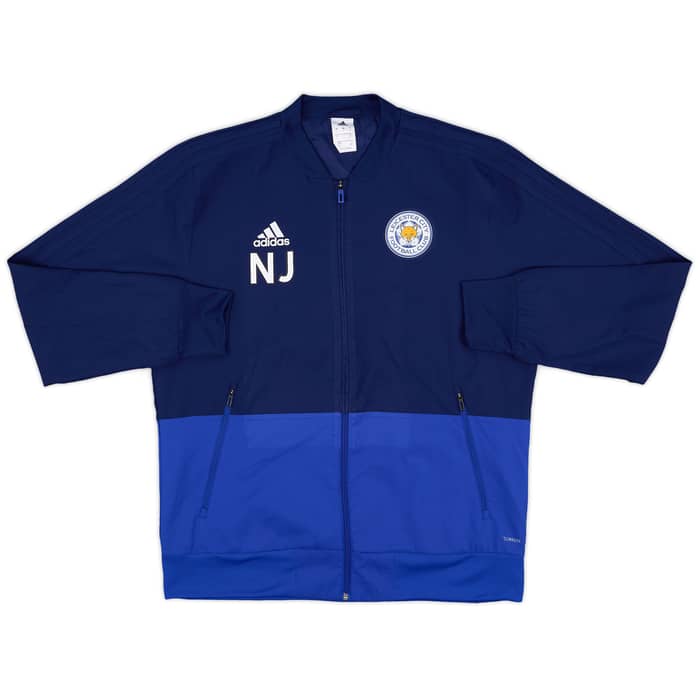 2018-19 Leicester City Staff Issue adidas Track Jacket NJ - 8/10 - (L)