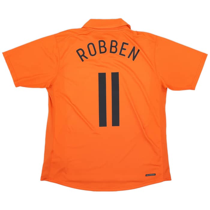 2006-08 Netherlands Home Shirt Robben #11 - 9/10 - (L)