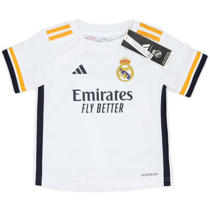 2023-24 Real Madrid Home Shirt & Shorts Kit Vini Jr. #7 (12-18 Months)