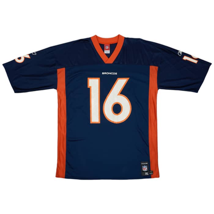 2005-06 Denver Broncos Plummer #16 Reebok Replica Home Jersey - 8/10 - (XL)