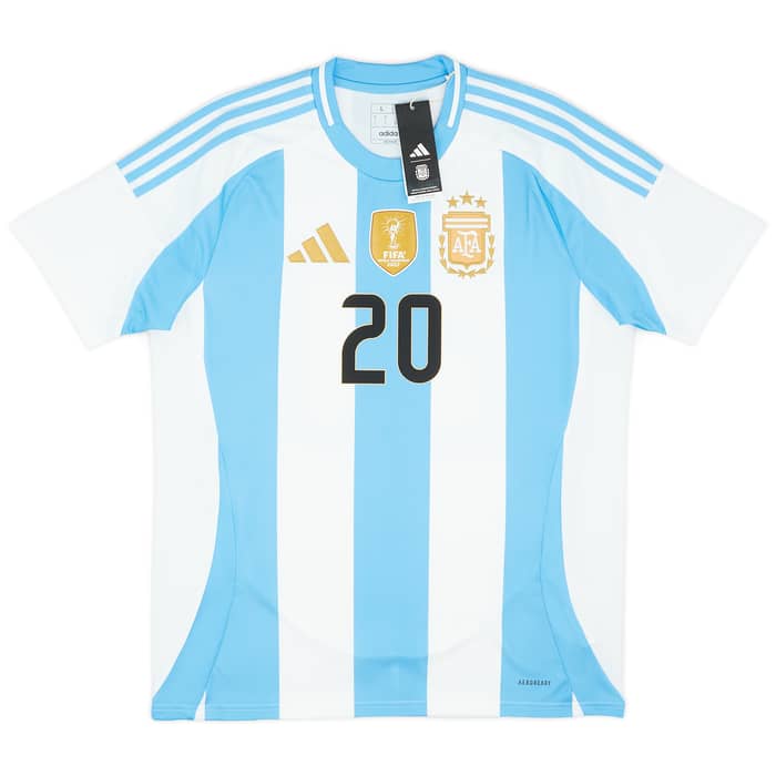 2024-25 Argentina Home Shirt Mac Allister #20