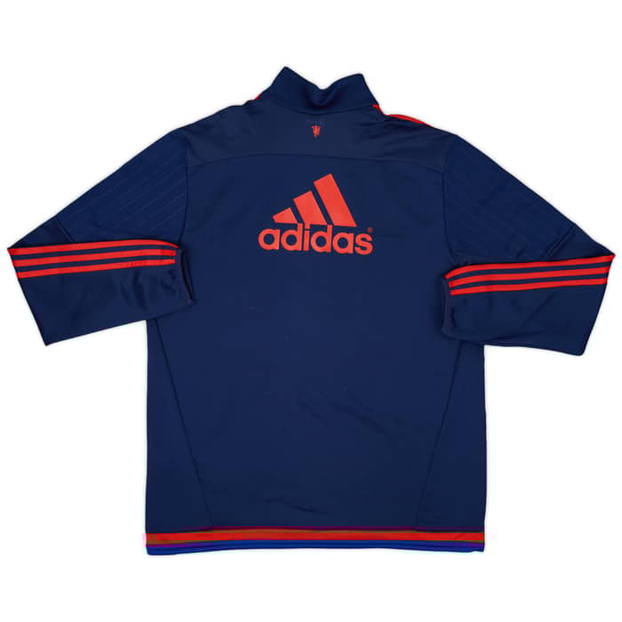 2015-16 Manchester United adidas 1/4 Zip Training Top - 8/10 - (L)
