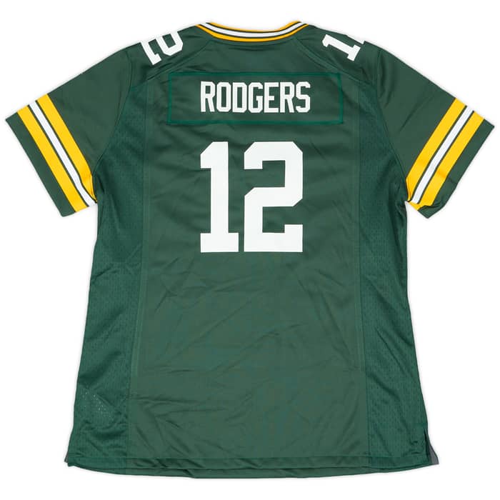 2012-22 Green Bay Packers Rodgers #12 Nike Game Home Womens Jersey (L)
