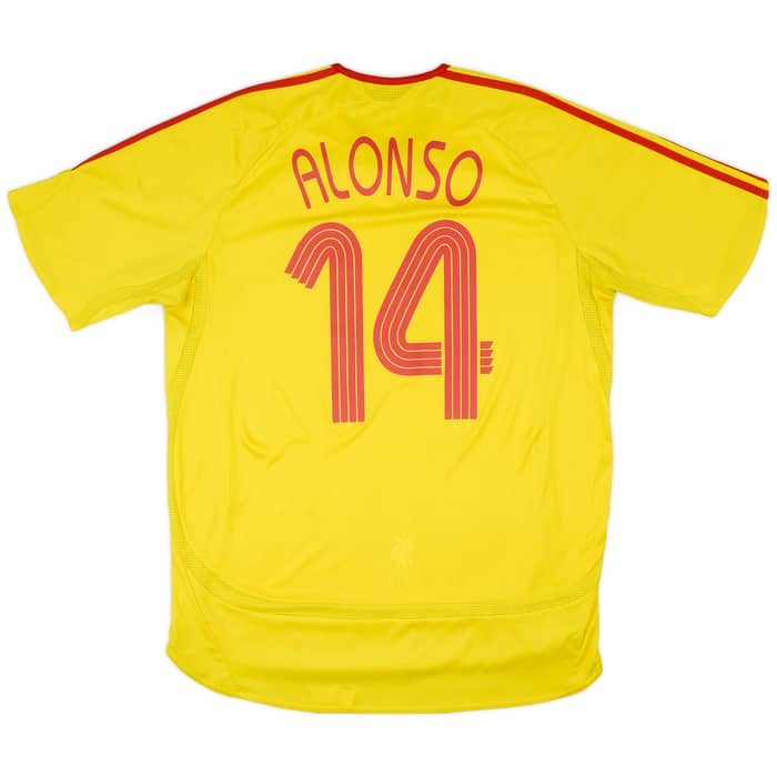 2006-07 Liverpool Away Shirt Alonso #14 - 6/10 - (L)