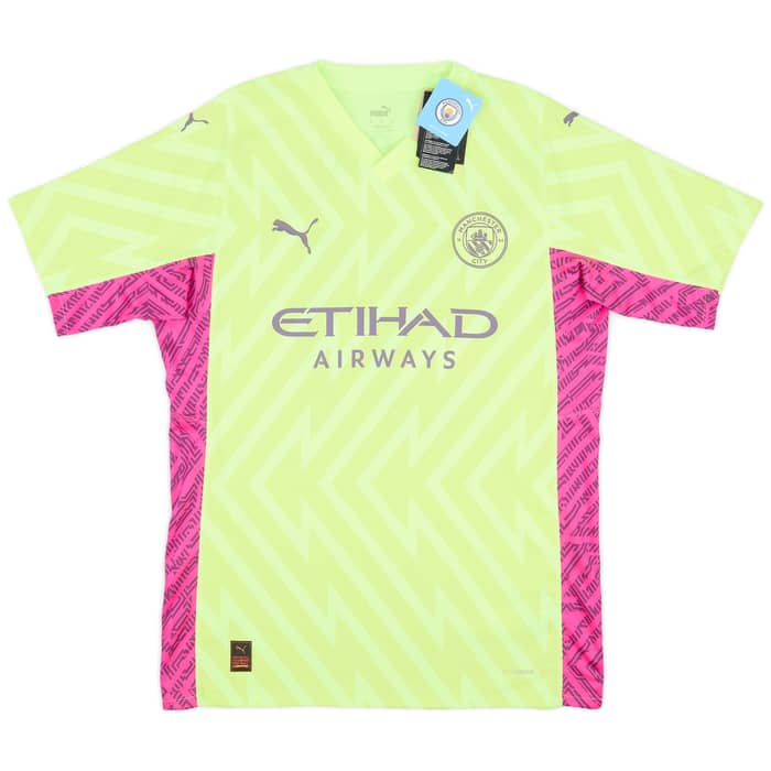 2023-24 Manchester City Player Issue GK S/S Shirt Ederson #31