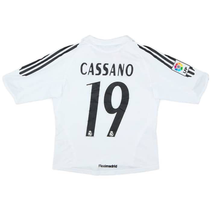 2005-06 Real Madrid Home Shirt Cassano #19 - 6/10 - (L.Boys)