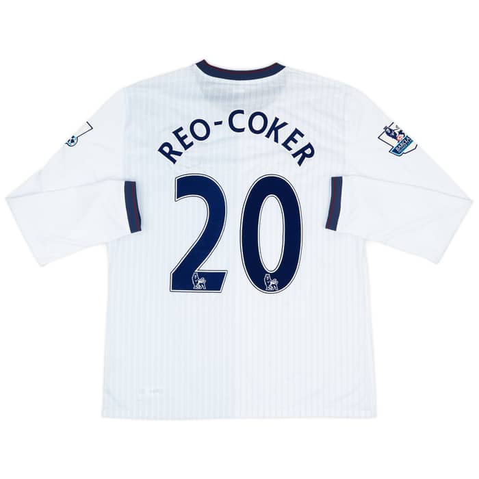 2009-10 Aston Villa Match Issue Away L/S Shirt Reo-Coker #20