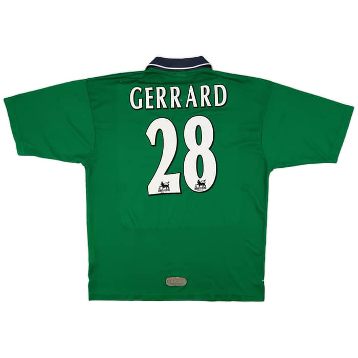 1999-00 Liverpool Away Shirt Gerrard #28 - 6/10 - (L)