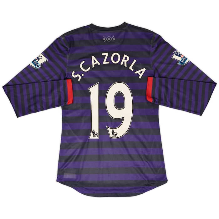 2012-13 Arsenal Match Issue Away L/S Shirt S. Cazorla #19