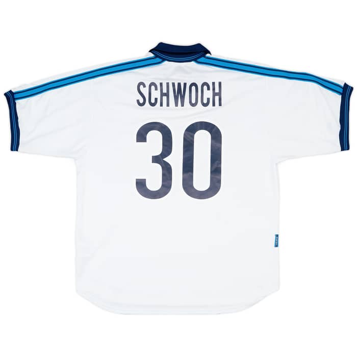 1998-99 Napoli Match Issue Away Shirt Schwoch #30