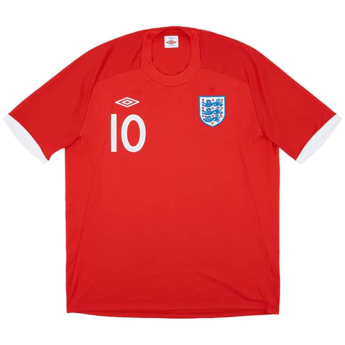 2010-11 England Away Shirt Rooney #10 - 7/10 - (L)