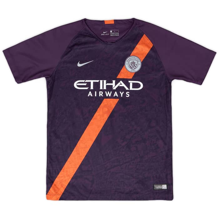 2018-19 Manchester City Third Shirt - 9/10 - (L.Boys)