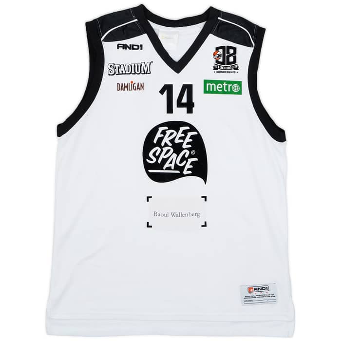 2012-13 08 Stockholm Human Rights #14 AND1 Home Jersey - 9/10 - (L)