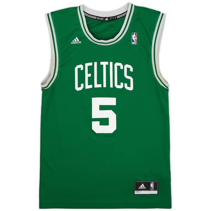 2010-13 Boston Celtics Garnett #5 adidas Away Jersey - 7/10 - (S)