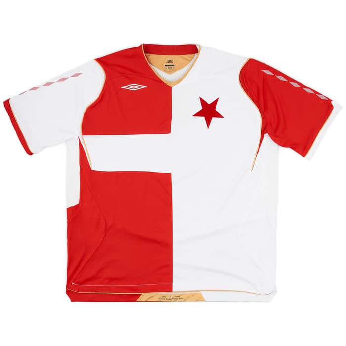 2008-09 Slavia Prague Home Shirt - 6/10 - (XXL)