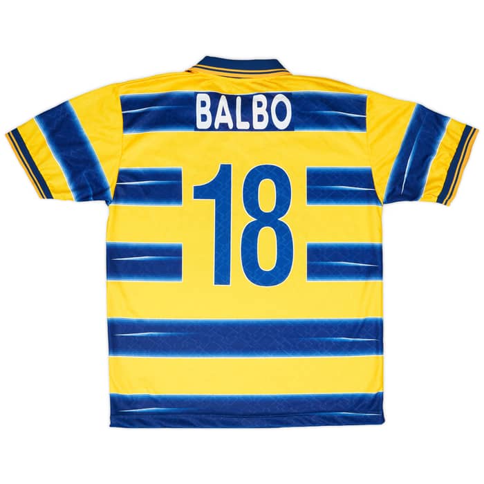 1998-99 Parma Match Worn Home Shirt Balbo #18