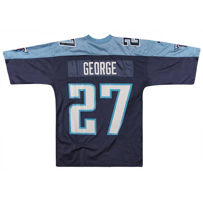 1999-00 Tennessee Titans George #27 Nike Jersey (Home) XL