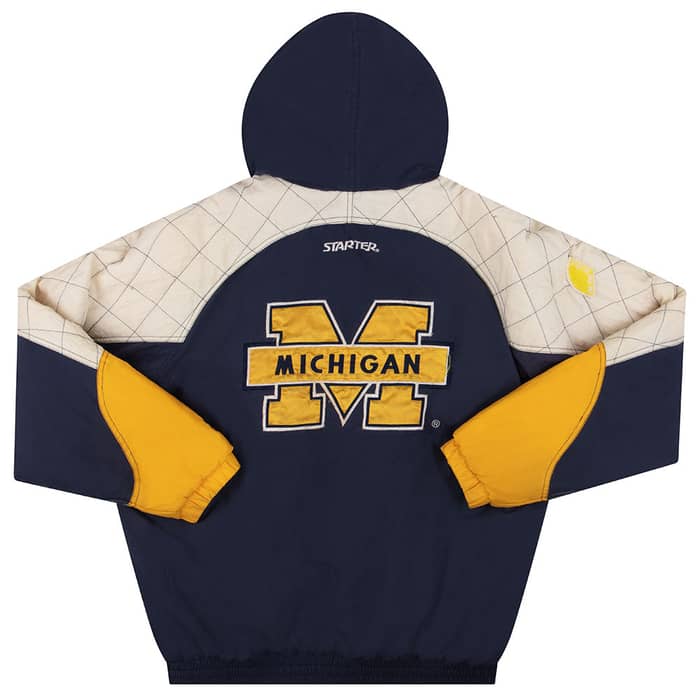 1990s Michigan Wolverines Starter Rain Coat XL