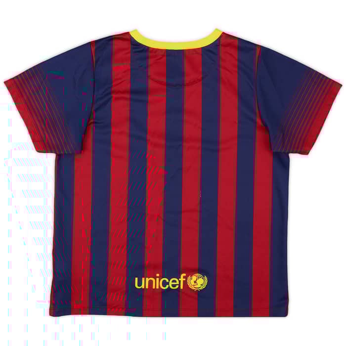 2013-14 Barcelona Home Shirt - 8/10 - (7-8 Years)