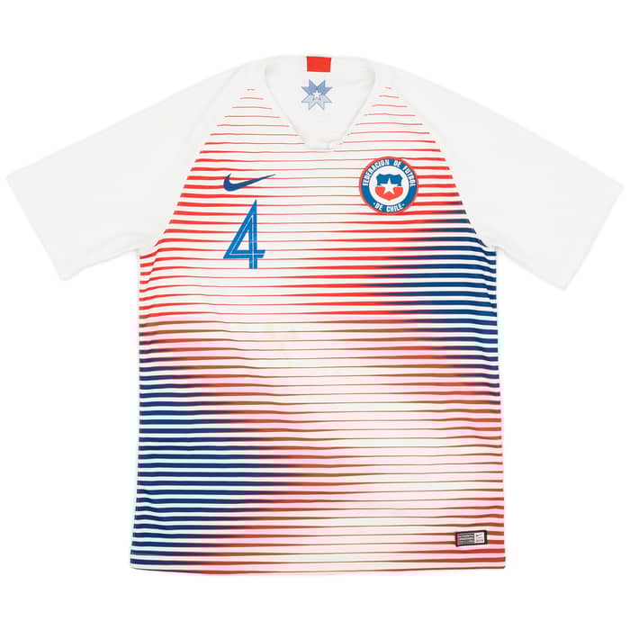 2018-19 Chile Away Shirt Isla #4 - 4/10 - (M)