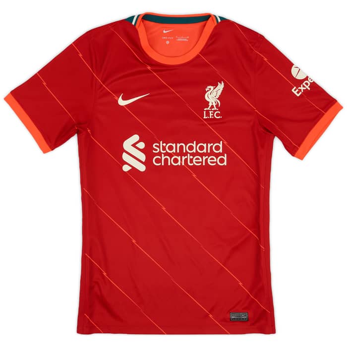 2021-22 Liverpool Home Shirt Virgil #4 - 8/10 - (S)