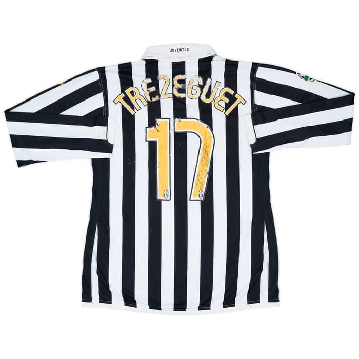 2006-07 Juventus Match Issue Signed Home L/S Shirt Trezeguet #17