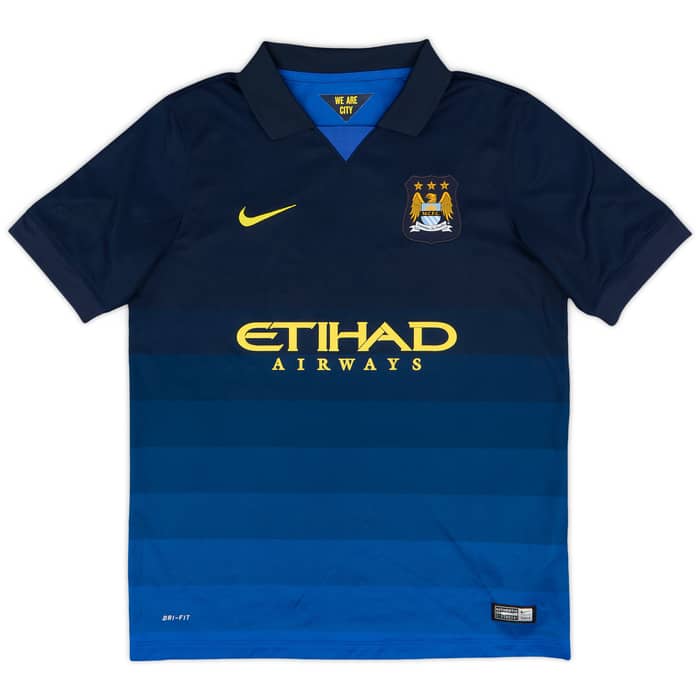 2014-15 Manchester City Away Shirt - 8/10 - (XL.Boys)