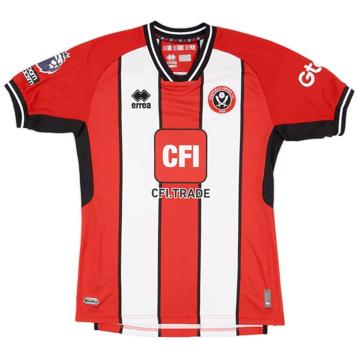 2023-24 Sheffield United Match Issue Home Shirt Brewster #7