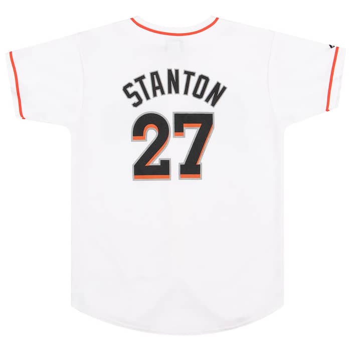2012-15 Miami Marlins Stanton #27 Majestic Jersey (Home) Y
