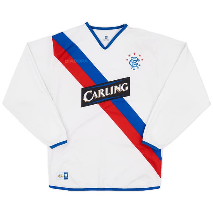 2004-05 Rangers Away L/S Shirt Russell #40 - 4/10 - (M)