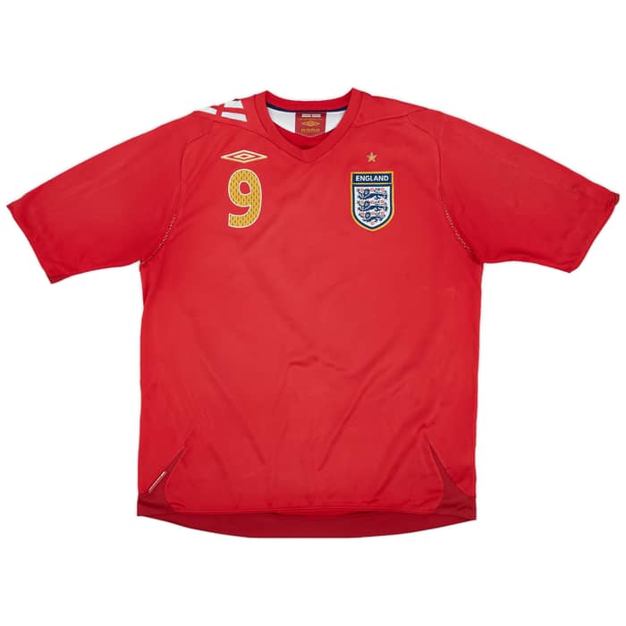2006-08 England Away Shirt Rooney #9 - 5/10 - (XL)