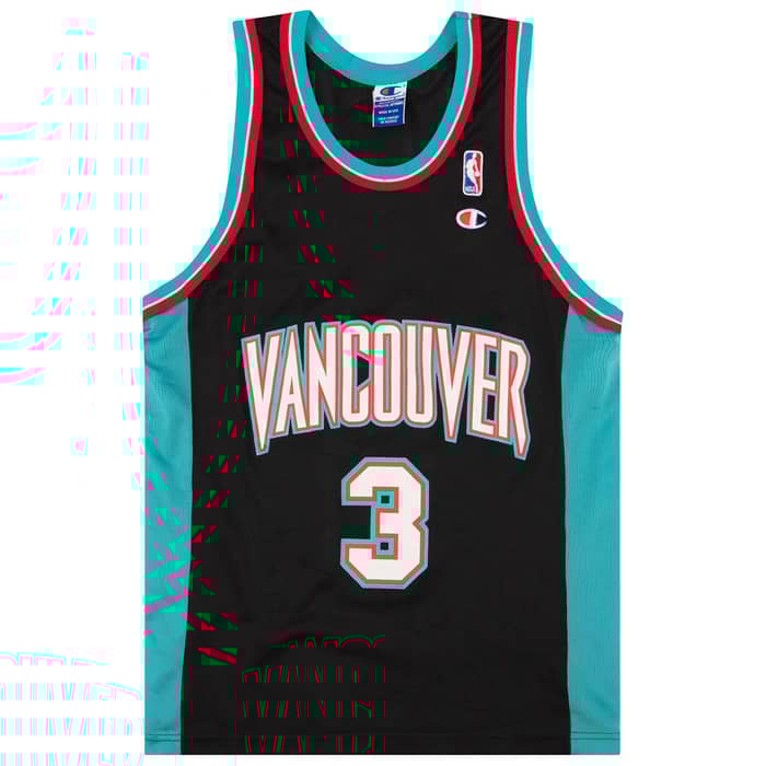 1997-00 Vancouver Grizzlies Abdur-Rahim #3 Champion Jersey (Alternate) S