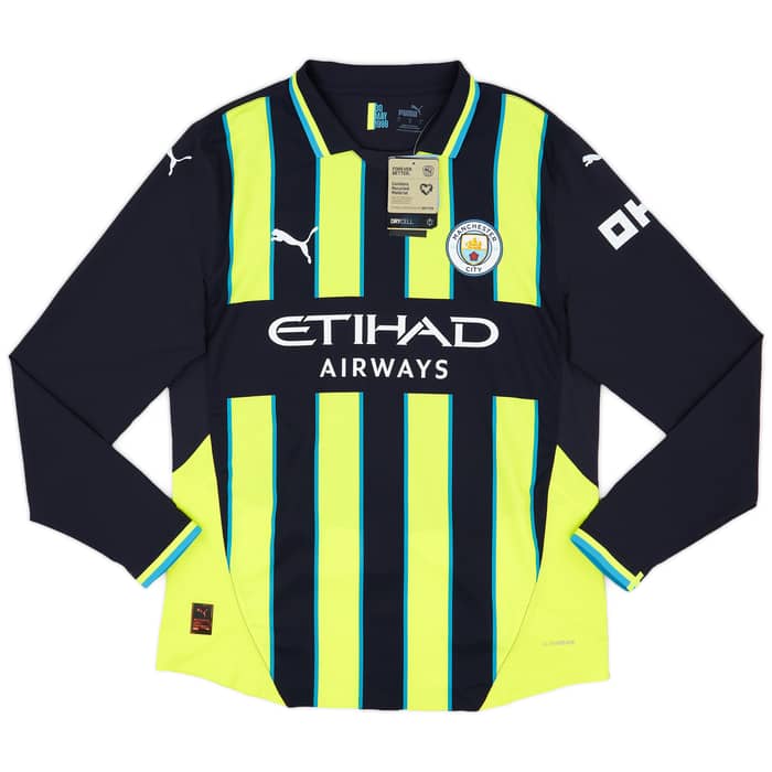 2024-25 Manchester City Authentic Away L/S Shirt Haaland #9