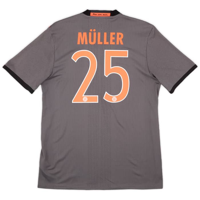 2016-17 Bayern Munich Player Issue Away Shirt Muller #25 - 9/10 - (L)