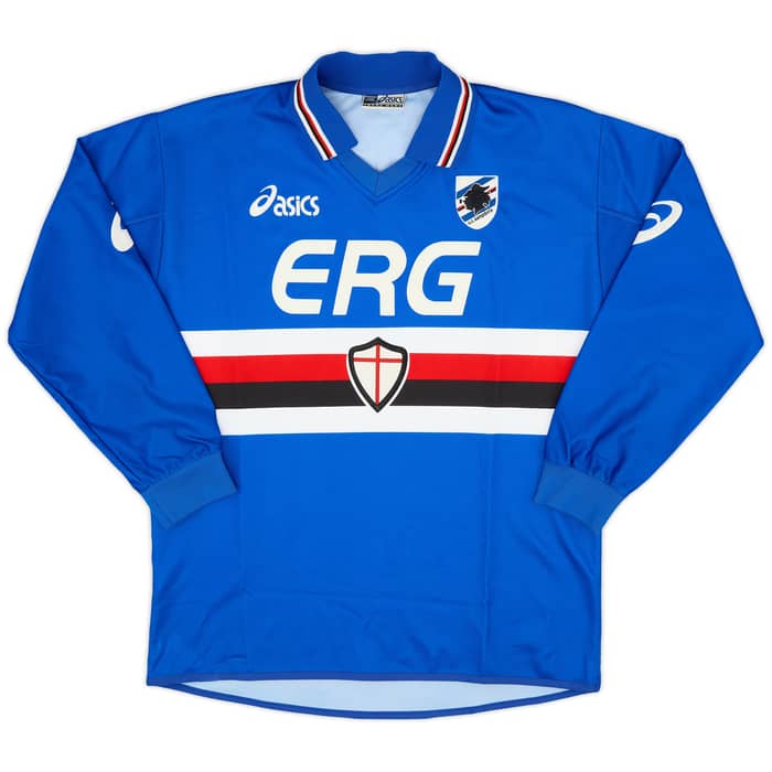 2003-04 Sampdoria Home L/S Shirt Doni #27 - 8/10 - (S)