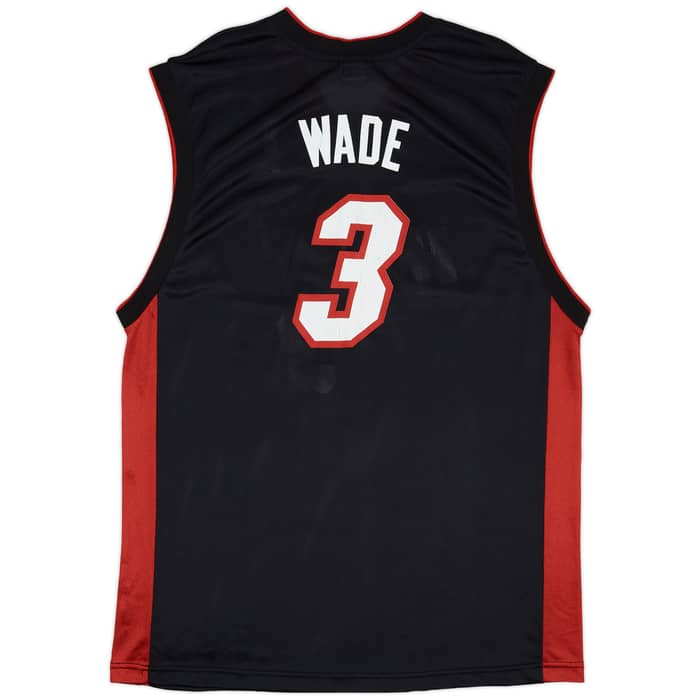 2003-06 Miami Heat Wade #3 Reebok Away Jersey - 5/10 - (XL)