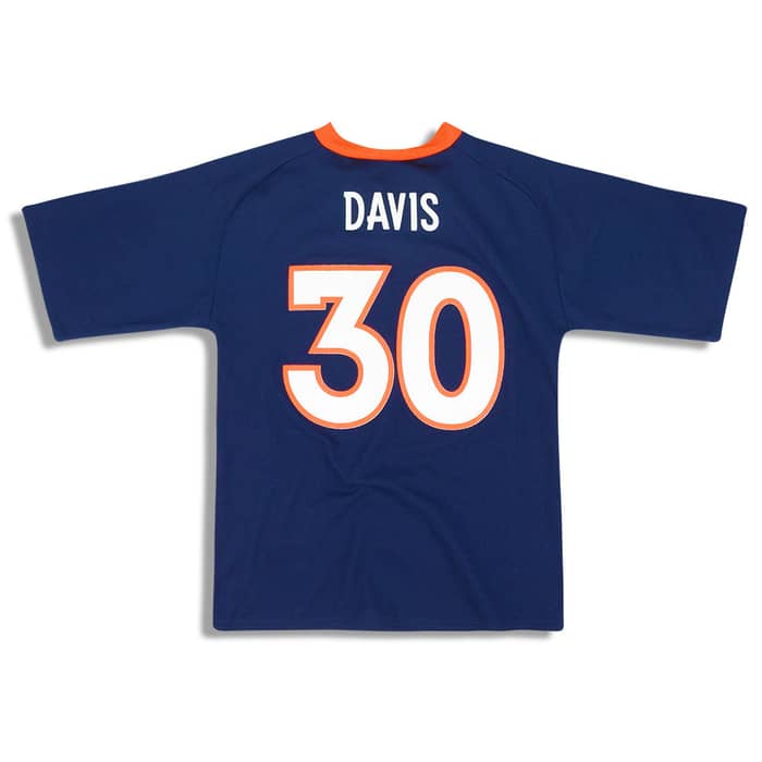 1997-00 Denver Broncos Davis #30 Logo Athletic Jersey (Home) Y