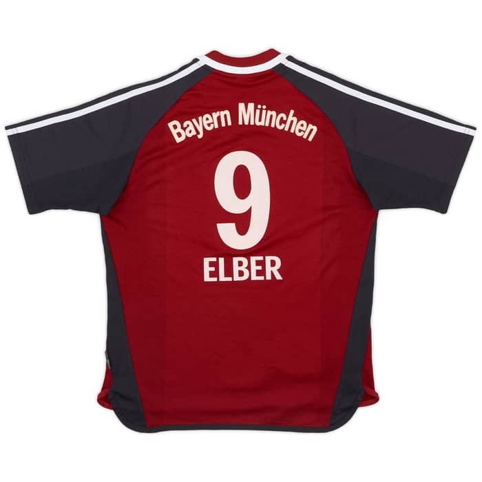 2001-02 Bayern Munich Home Shirt Elber #9 - 6/10 - (Y)