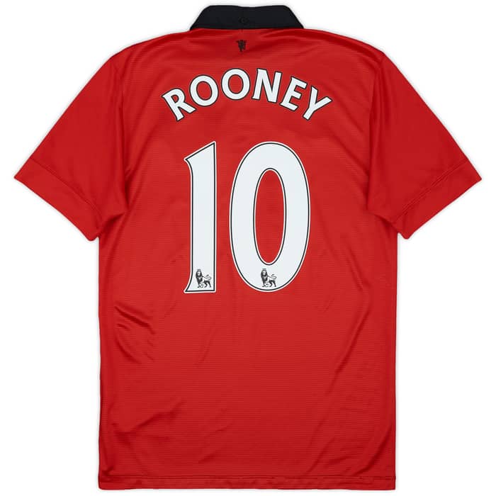 2013-14 Manchester United Home Shirt Rooney #10 - 6/10 - (S)
