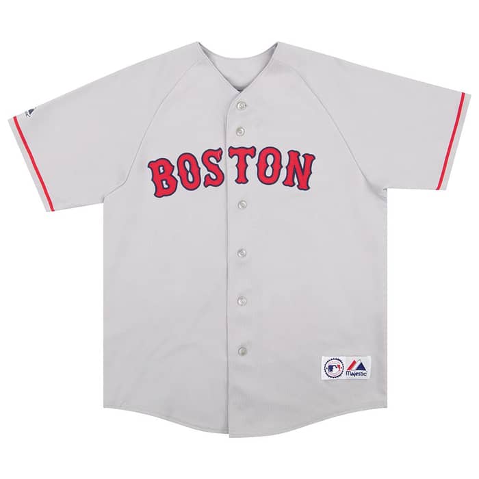 2005-08 Boston Red Sox Varitek #33 Majestic Jersey (Away) L