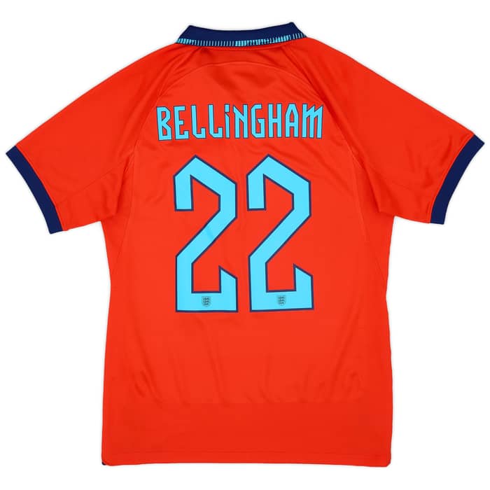 2022-23 England Away Shirt Bellingham #22 - 7/10 - (S)