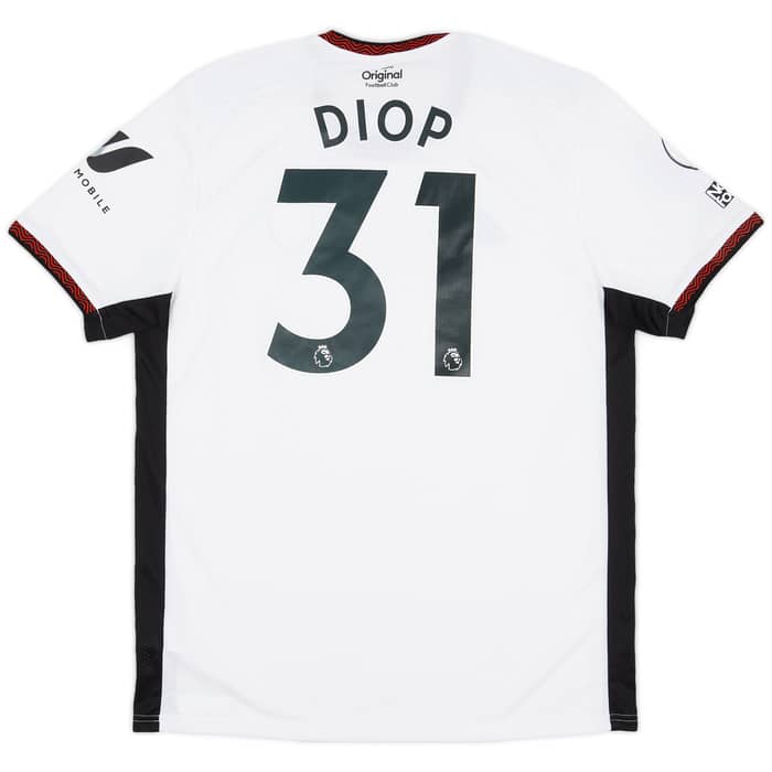 2022-23 Fulham Match Issue Home Shirt Diop #31