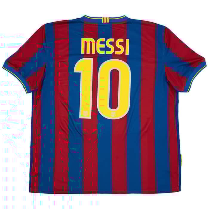 2009-10 Barcelona Home Shirt Messi #10 - 7/10 - (XL)