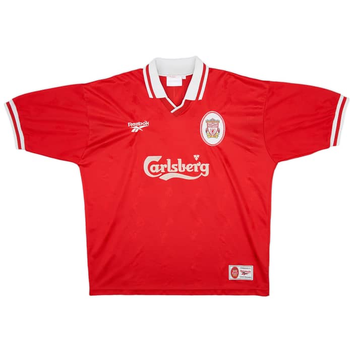 1996-98 Liverpool Home Shirt McManaman #7 - 6/10 - (XL)