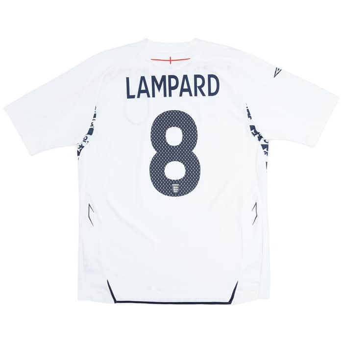 2007-09 England Home Shirt Lampard #8 - 7/10 - (L)