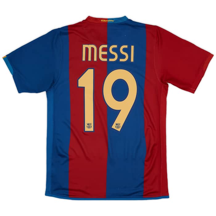 2006-07 Barcelona Home Shirt Messi #19 - 6/10 - (S)
