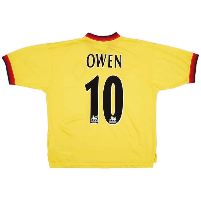 1997-99 Liverpool Away Shirt Owen #10 - 6/10 - (L)