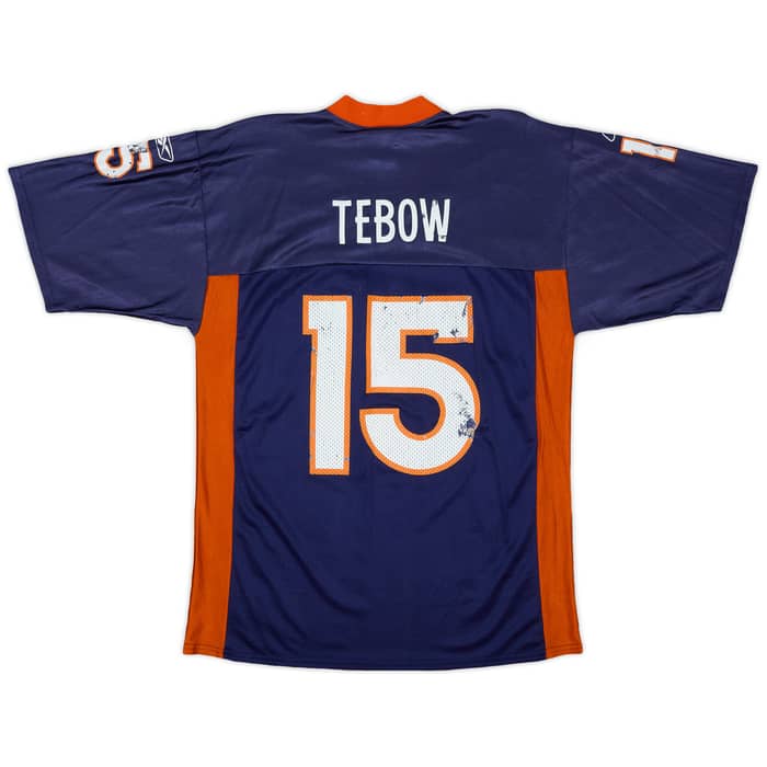 2010-11 Denver Broncos Tebow #15 Reebok Replica Home Jersey - 3/10 - (L)